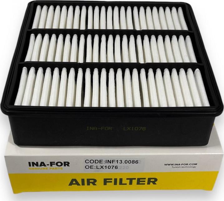 INA-FOR INF13.0086 - Air Filter, engine autospares.lv