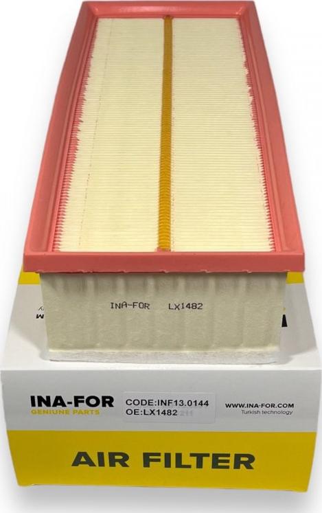 INA-FOR INF13.0144 - Air Filter, engine autospares.lv