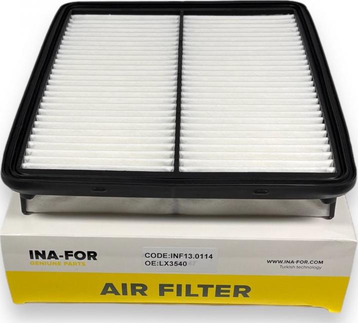 INA-FOR INF13.0114 - Air Filter, engine autospares.lv