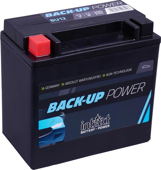 INTACT BU12 - Starter Battery autospares.lv