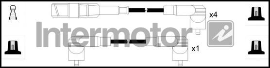 INTERMOTOR 73945 - Ignition Cable Kit autospares.lv