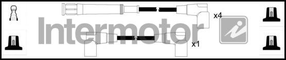 INTERMOTOR 73648 - Ignition Cable Kit autospares.lv