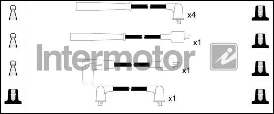 INTERMOTOR 73619 - Ignition Cable Kit autospares.lv