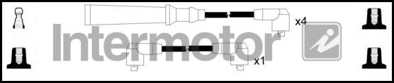 INTERMOTOR 73092 - Ignition Cable Kit autospares.lv