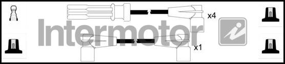 INTERMOTOR 73328 - Ignition Cable Kit autospares.lv