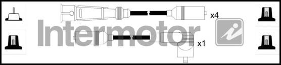 INTERMOTOR 73701 - Ignition Cable Kit autospares.lv