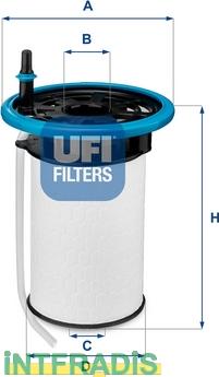 INTFRADIS 101073 - Fuel filter autospares.lv