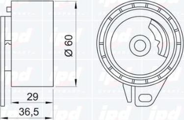 IPD 14-0929 - Tensioner Pulley, timing belt autospares.lv