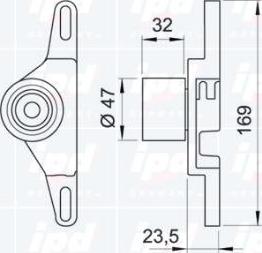 IPD 14-0776 - Tensioner Pulley, timing belt autospares.lv