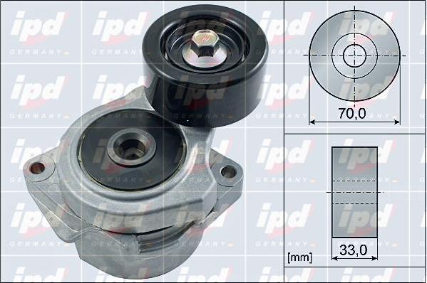 IPD 15-4092 - Belt Tensioner, v-ribbed belt autospares.lv