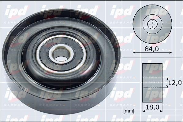 IPD 15-4089 - Pulley, v-ribbed belt autospares.lv