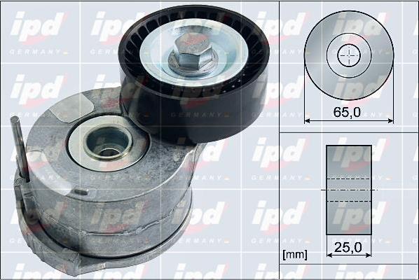 IPD 15-4033 - Belt Tensioner, v-ribbed belt autospares.lv