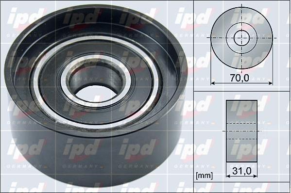 IPD 15-4152 - Pulley, v-ribbed belt autospares.lv