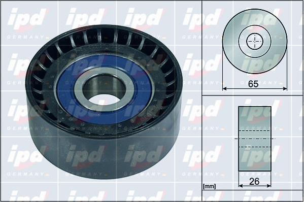 IPD 15-4109 - Pulley, v-ribbed belt autospares.lv