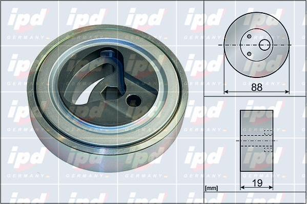 IPD 15-4135 - Pulley, v-ribbed belt autospares.lv