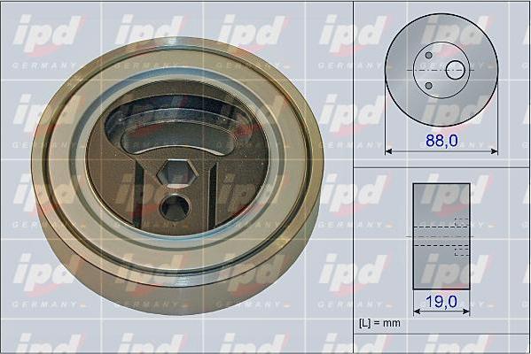 IPD 15-3989 - Pulley, v-ribbed belt autospares.lv