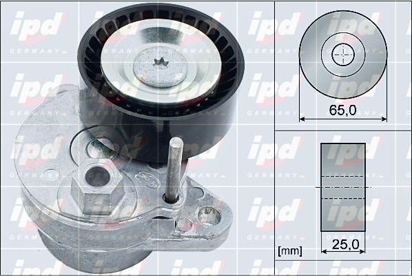 IPD 15-3986 - Belt Tensioner, v-ribbed belt autospares.lv