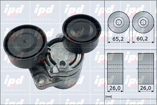 IPD 15-3981 - Belt Tensioner, v-ribbed belt autospares.lv