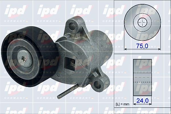 IPD 15-3988 - Belt Tensioner, v-ribbed belt autospares.lv