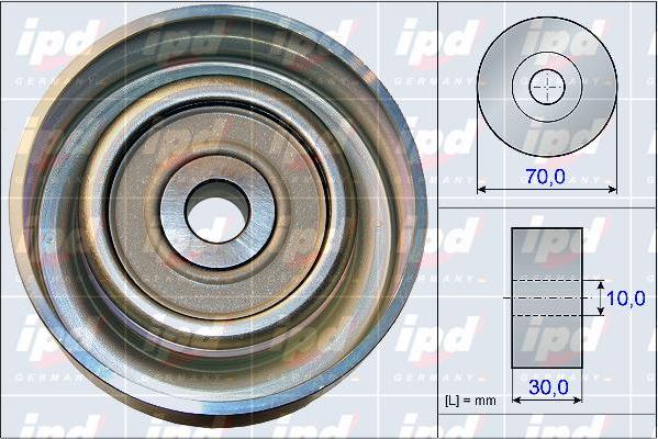 IPD 15-3936 - Pulley, v-ribbed belt autospares.lv