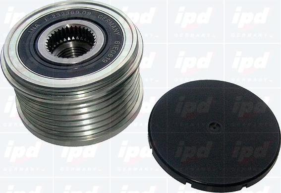 IPD 15-3597 - Pulley, alternator, freewheel clutch autospares.lv