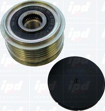 IPD 15-3661 - Pulley, alternator, freewheel clutch autospares.lv