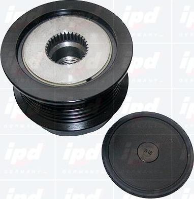 IPD 15-3662 - Pulley, alternator, freewheel clutch autospares.lv