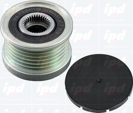 IPD 15-3196 - Pulley, alternator, freewheel clutch autospares.lv