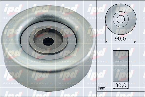 IPD 15-3852 - Pulley, v-ribbed belt autospares.lv