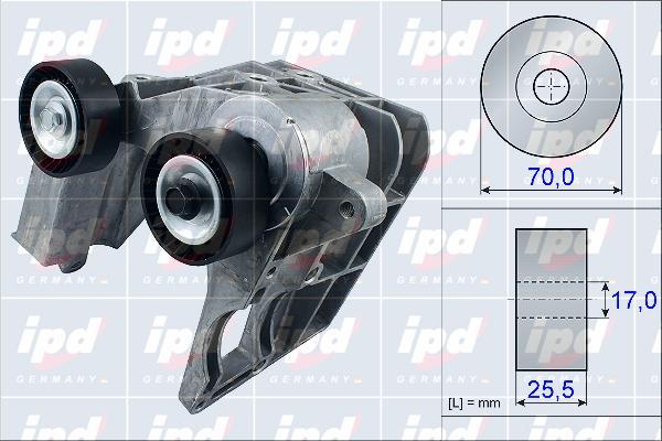 IPD 15-3880 - Belt Tensioner, v-ribbed belt autospares.lv