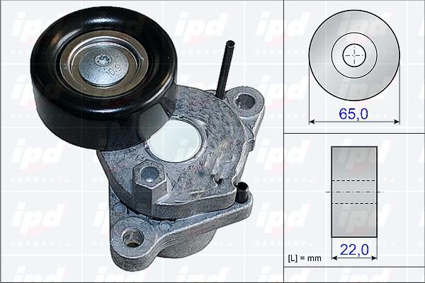 IPD 15-3837 - Belt Tensioner, v-ribbed belt autospares.lv