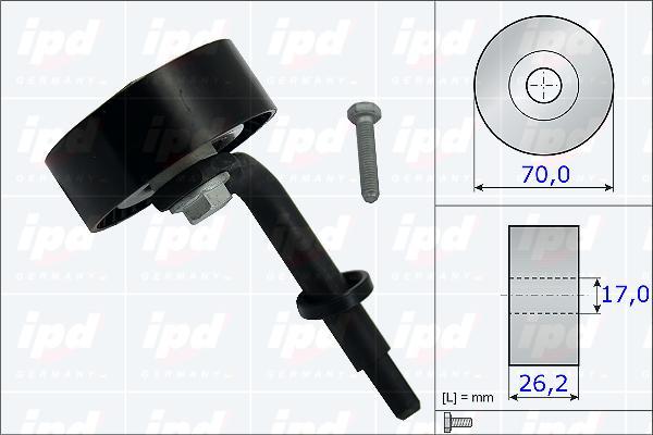 IPD 15-3235 - Pulley, v-ribbed belt autospares.lv