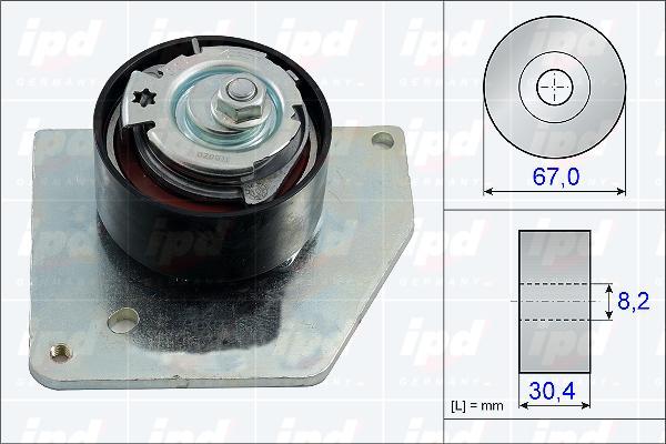 IPD 15-3792 - Tensioner Pulley, timing belt autospares.lv