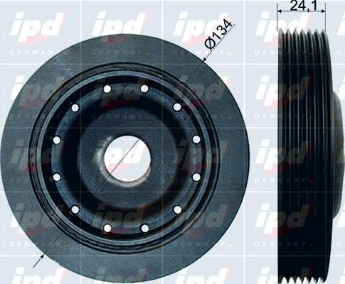 IPD 15-7281 - Belt Pulley, crankshaft autospares.lv