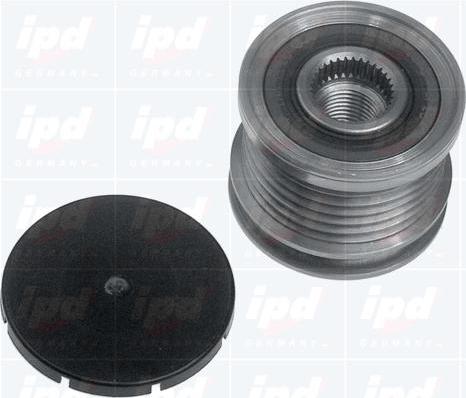 IPD 12-1036 - Pulley, alternator, freewheel clutch autospares.lv