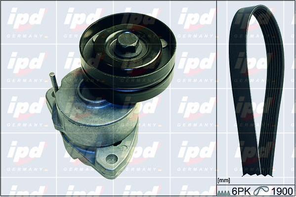 IPD 20-1891 - V-Ribbed Belt Set autospares.lv