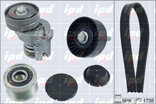 IPD 20-1858 - V-Ribbed Belt Set autospares.lv