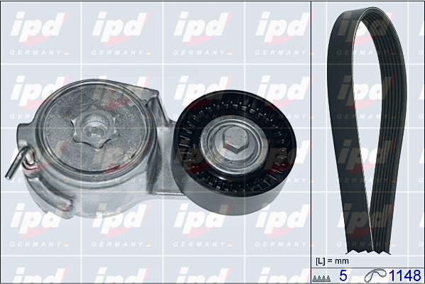 IPD 20-1808 - V-Ribbed Belt Set autospares.lv