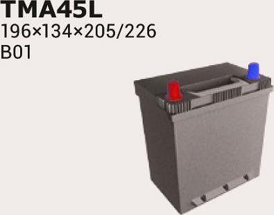 IPSA TMA45L - Starter Battery autospares.lv
