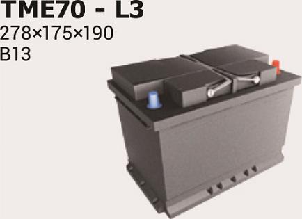 IPSA TME70 - Starter Battery autospares.lv