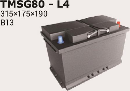 IPSA TMSG80 - Starter Battery autospares.lv