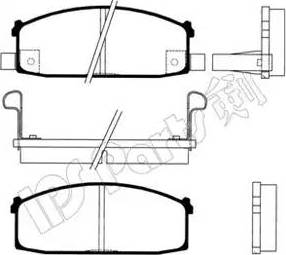 IPS Parts IBD-1141 - Brake Pad Set, disc brake autospares.lv