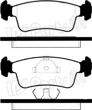 IPS Parts IBD-1898 - Brake Pad Set, disc brake autospares.lv