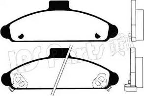 IPS Parts IBD-1337 - Brake Pad Set, disc brake autospares.lv