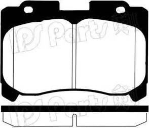 IPS Parts IBD-1296 - Brake Pad Set, disc brake autospares.lv