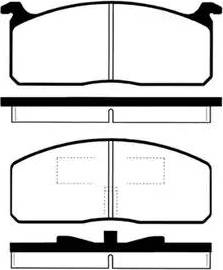 IPS Parts IBD-1253 - Brake Pad Set, disc brake autospares.lv