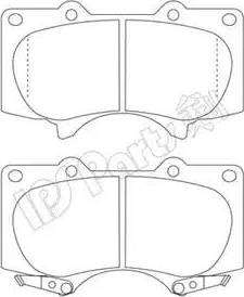 IPS Parts IBD-1275 - Brake Pad Set, disc brake autospares.lv