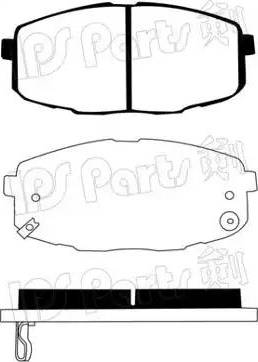 IPS Parts IBD-1K09 - Brake Pad Set, disc brake autospares.lv