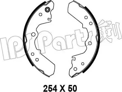 IPS Parts IBL-4904 - Brake Shoe, Drum brakes autospares.lv