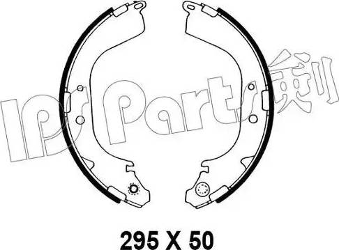 IPS Parts IBL-4196 - Brake Shoe, Drum brakes autospares.lv